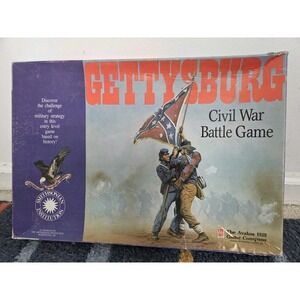 Gettysburg Civil War Battle Board Game Avalon Hill Smithsonian Edition Complete